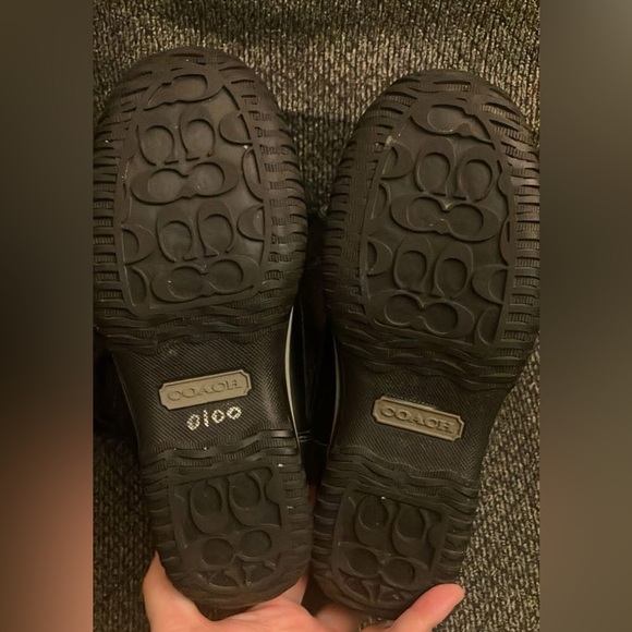 Coach Shiane all weather winter boots 5.5 women’s black logo - Picture 7 of 9